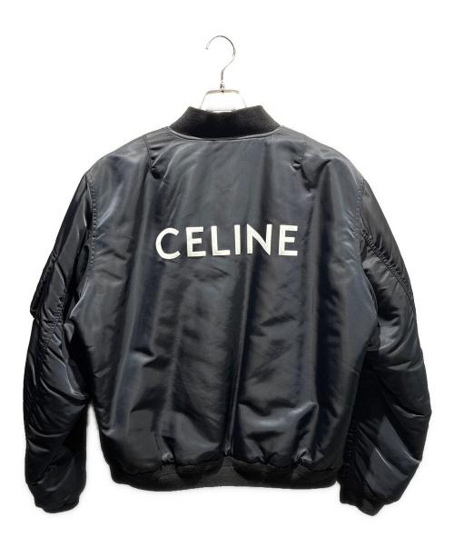 CELINE（セリーヌ）CELINE (セリーヌ) ロゴボンバージャケット/MA-1/2W426889O  ブラック サイズ:54の古着・服飾アイテム