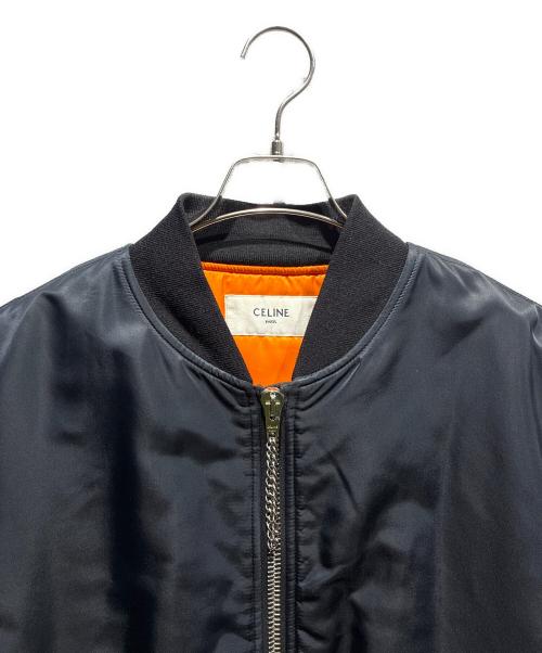 CELINE（セリーヌ）CELINE (セリーヌ) ロゴボンバージャケット/MA-1/2W426889O  ブラック サイズ:54の古着・服飾アイテム