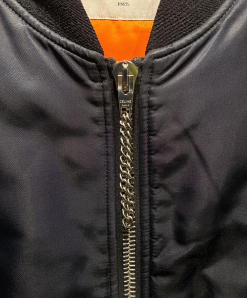 CELINE（セリーヌ）CELINE (セリーヌ) ロゴボンバージャケット/MA-1/2W426889O  ブラック サイズ:54の古着・服飾アイテム