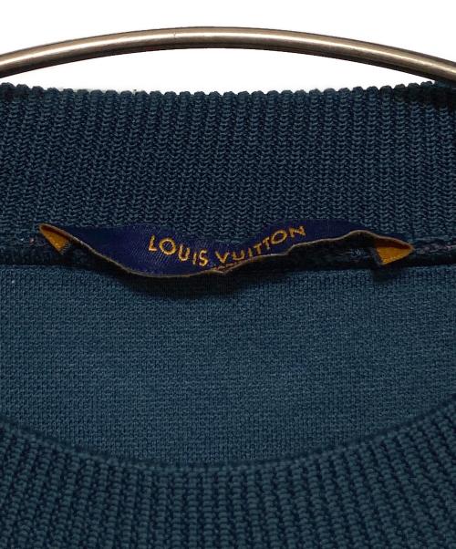LOUIS VUITTON（ルイ ヴィトン）LOUIS VUITTON (ルイ ヴィトン) モノグラムジャガードスウェット ネイビー×ピンク サイズ:Mの古着・服飾アイテム