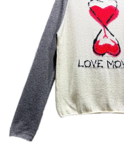 Christian Dior（クリスチャン ディオール）Christian Dior (クリスチャン ディオール) カシミヤロゴニット/144S50GM058／21AW グレー×ベージュ サイズ:34の古着・服飾アイテム