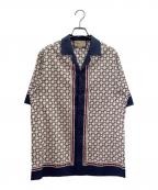 GUCCIグッチ）の古着「開襟 GG プリントシャツ」｜アイボリー