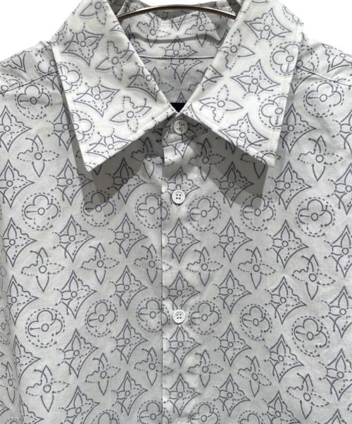 LOUIS VUITTON（ルイ ヴィトン）LOUIS VUITTON (ルイ ヴィトン) モノグラムフラワーパターンシャツ ホワイト サイズ:XLの古着・服飾アイテム