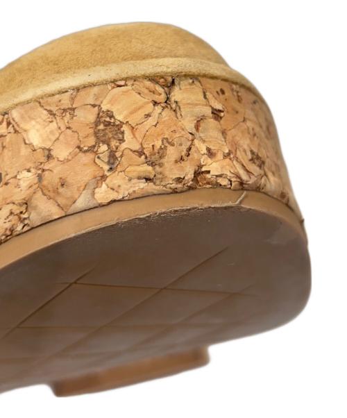 CHANEL（シャネル）CHANEL (シャネル) ココマークチェーンヒールローファー ベージュ サイズ:36の古着・服飾アイテム