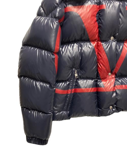 MONCLER（モンクレール）MONCLER (モンクレール) VALENTINO (ヴァレンティノ) MONCLER×VALENTINO/ダウンジャケット ネイビー サイズ:38の古着・服飾アイテム