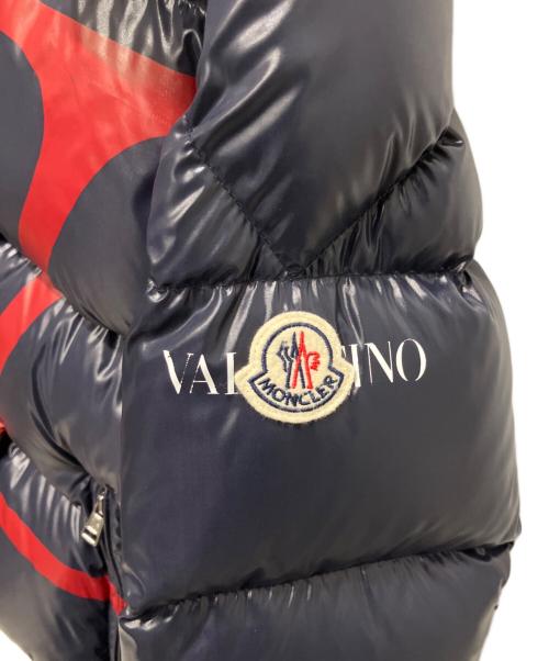 MONCLER（モンクレール）MONCLER (モンクレール) VALENTINO (ヴァレンティノ) MONCLER×VALENTINO/ダウンジャケット ネイビー サイズ:38の古着・服飾アイテム