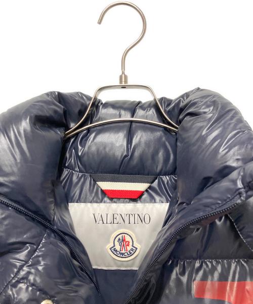MONCLER（モンクレール）MONCLER (モンクレール) VALENTINO (ヴァレンティノ) MONCLER×VALENTINO/ダウンジャケット ネイビー サイズ:38の古着・服飾アイテム