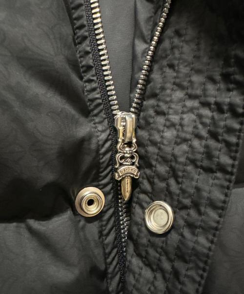 CHROME HEARTS（クロムハーツ）CHROME HEARTS (クロムハーツ) クロスボール釦ダウンベスト　403200184******351　STIFF VEST　 ブラック サイズ:Mの古着・服飾アイテム