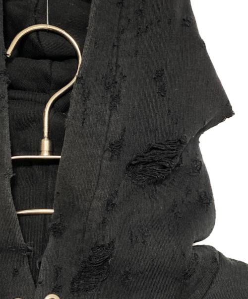 GIVENCHY（ジバンシィ）GIVENCHY (ジバンシィ) デストロイ加工パーカー ブラック サイズ:Mの古着・服飾アイテム