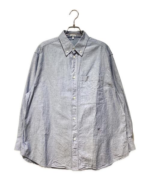 LOEWE（ロエベ）LOEWE (ロエベ) アナグラムロゴBDシャツ スカイブルー サイズ:39の古着・服飾アイテム