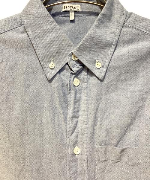 LOEWE（ロエベ）LOEWE (ロエベ) アナグラムロゴBDシャツ スカイブルー サイズ:39の古着・服飾アイテム