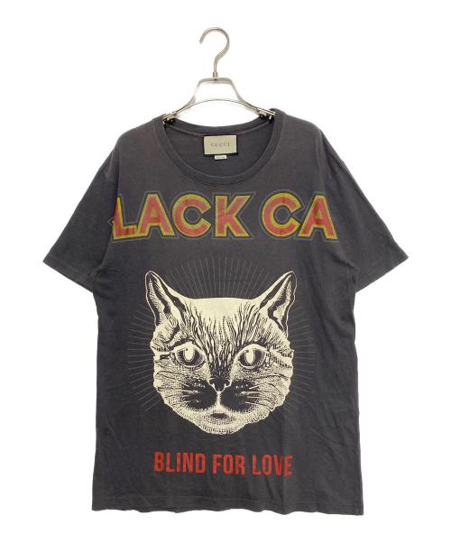 GUCCI（グッチ）GUCCI (グッチ) ヴィンテージロゴTシャツ グレー サイズ:Mの古着・服飾アイテム