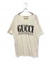 GUCCI（グッチ）の古着「シティ ロゴプリントTシャツ」｜ベージュ