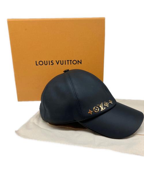 LOUIS VUITTON（ルイ ヴィトン）LOUIS VUITTON (ルイ ヴィトン) LVフラワーシグネチャークルーザーキャップ ブラックの古着・服飾アイテム
