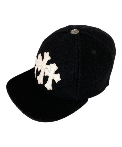 CHROME HEARTS（クロムハーツ）CHROME HEARTS (クロムハーツ) 3クロスウールキャップ ブラック サイズ:-の古着・服飾アイテム
