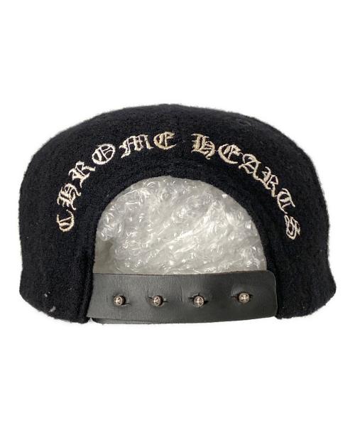 CHROME HEARTS（クロムハーツ）CHROME HEARTS (クロムハーツ) 3クロスウールキャップ ブラック サイズ:-の古着・服飾アイテム