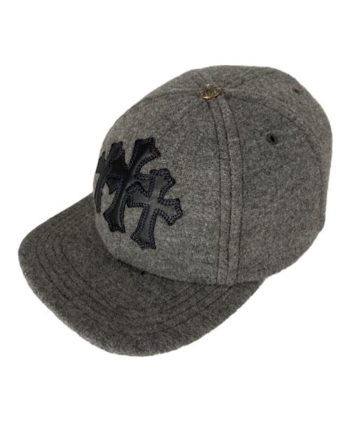 CHROME HEARTS（クロムハーツ）CHROME HEARTS (クロムハーツ) 3クロスウールキャップ グレー サイズ:-の古着・服飾アイテム