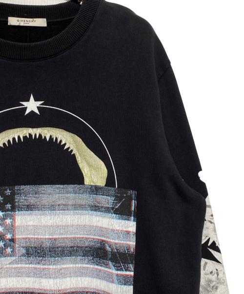 GIVENCHY（ジバンシィ）GIVENCHY (ジバンシィ) プリントスウェット ブラック サイズ:Sの古着・服飾アイテム