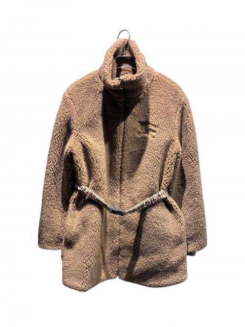 BURBERRY（バーバリー）BURBERRY (バーバリー) ホースロゴボアコート ブラウン サイズ:36の古着・服飾アイテム