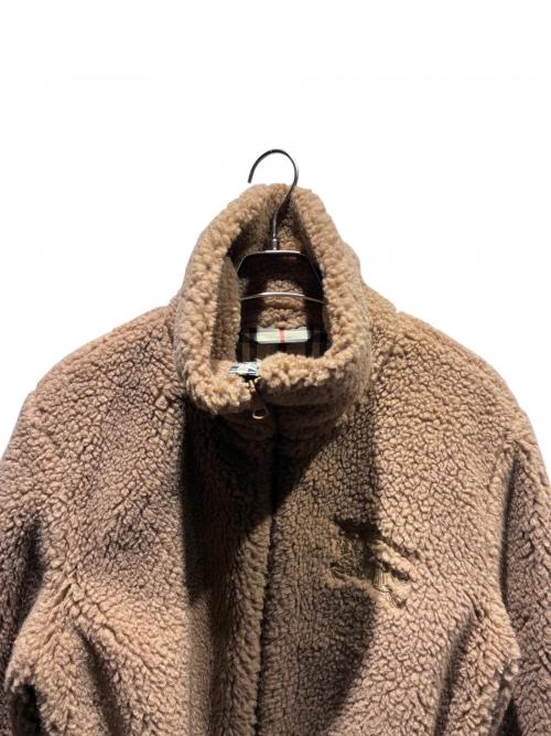 BURBERRY（バーバリー）BURBERRY (バーバリー) ホースロゴボアコート ブラウン サイズ:36の古着・服飾アイテム
