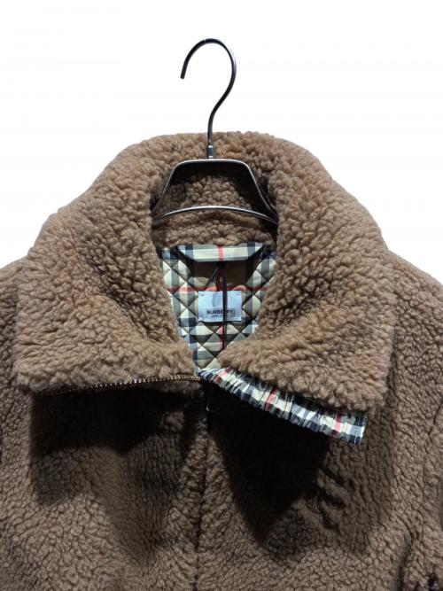 BURBERRY（バーバリー）BURBERRY (バーバリー) ホースロゴボアコート ブラウン サイズ:36の古着・服飾アイテム