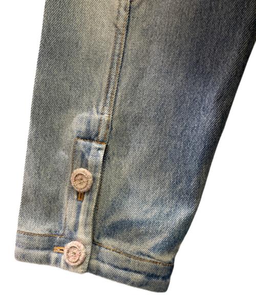 CHANEL（シャネル）CHANEL (シャネル) 24AW P78 ツイード ココボタン ウォッシュド デニムカバーオール インディゴ サイズ:36の古着・服飾アイテム