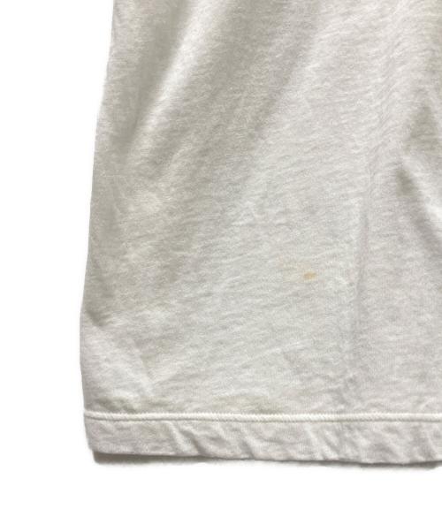 GUCCI（グッチ）GUCCI (グッチ) ダメージ加工ロゴTシャツ ホワイト サイズ:XSの古着・服飾アイテム
