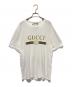 GUCCI（グッチ）の古着「ダメージ加工ロゴTシャツ」｜ホワイト
