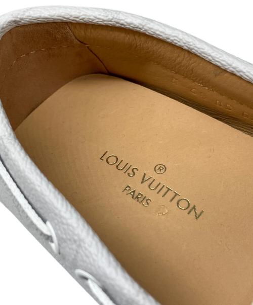 LOUIS VUITTON（ルイ ヴィトン）LOUIS VUITTON (ルイ ヴィトン) アリゾナライン モカシンシューズ ライトグレー サイズ:6 1/2の古着・服飾アイテム