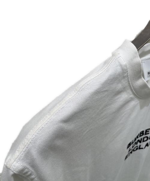 BURBERRY（バーバリー）BURBERRY (バーバリー) ロゴ エンブロイダリー Tシャツ ホワイト サイズ:XSの古着・服飾アイテム
