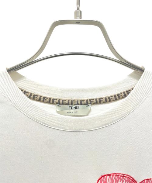 FENDI（フェンディ）FENDI (フェンディ) FFロゴTシャツ ホワイト サイズ:Mの古着・服飾アイテム