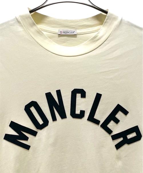 MONCLER（モンクレール）MONCLER (モンクレール) カレッジロゴTシャツ ベージュ サイズ:Sの古着・服飾アイテム