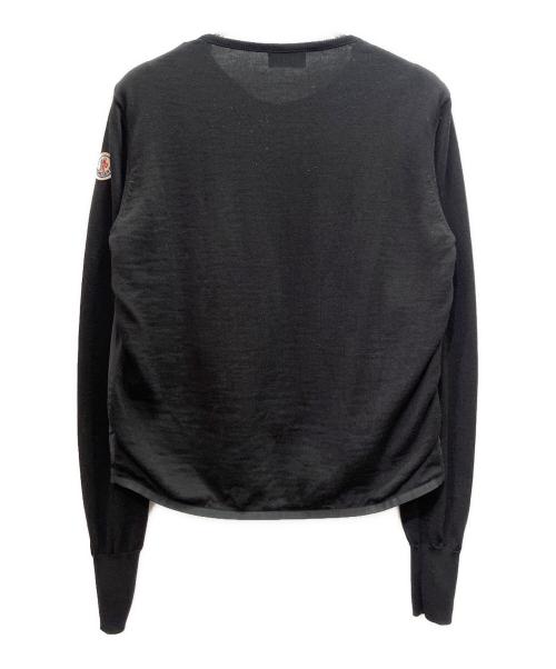 MONCLER（モンクレール）MONCLER (モンクレール) ナイロン切替ジップカーディガン ブラック サイズ:XSの古着・服飾アイテム