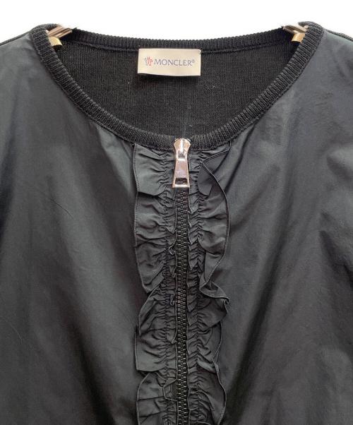 MONCLER（モンクレール）MONCLER (モンクレール) ナイロン切替ジップカーディガン ブラック サイズ:XSの古着・服飾アイテム