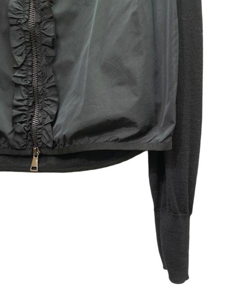 MONCLER（モンクレール）MONCLER (モンクレール) ナイロン切替ジップカーディガン ブラック サイズ:XSの古着・服飾アイテム