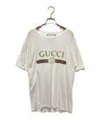 GUCCIグッチ）の古着「ロゴTシャツ」｜ホワイト