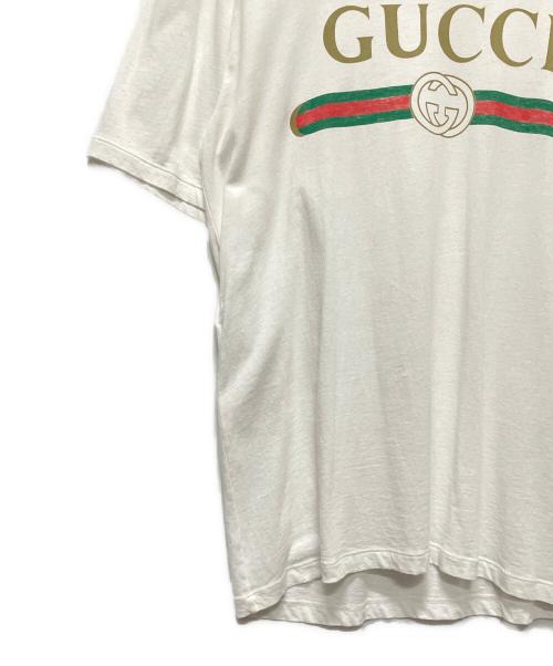 GUCCI（グッチ）GUCCI (グッチ) ロゴTシャツ ホワイト サイズ:XSの古着・服飾アイテム