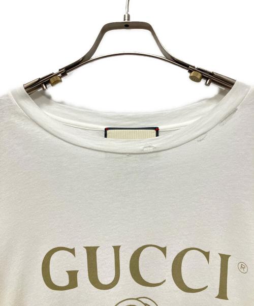 GUCCI（グッチ）GUCCI (グッチ) ロゴTシャツ ホワイト サイズ:XSの古着・服飾アイテム