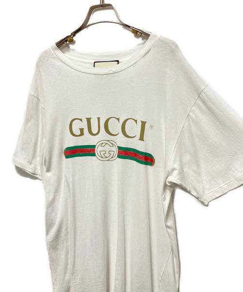GUCCI（グッチ）GUCCI (グッチ) ロゴTシャツ ホワイト サイズ:XSの古着・服飾アイテム
