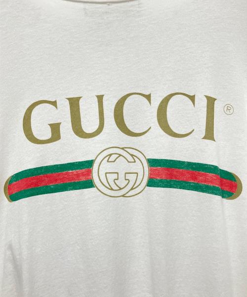 GUCCI（グッチ）GUCCI (グッチ) ロゴTシャツ ホワイト サイズ:XSの古着・服飾アイテム