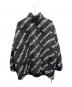 BALENCIAGA（バレンシアガ）の古着「オールオーバーロゴフリースジャケット」｜ブラック