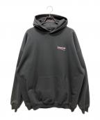 BALENCIAGAバレンシアガ）の古着「キャンペーンロゴパーカー」｜チャコールグレー
