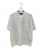 LOUIS VUITTONルイ ヴィトン）の古着「モノグラムポインテルニットシャツ」｜ホワイト