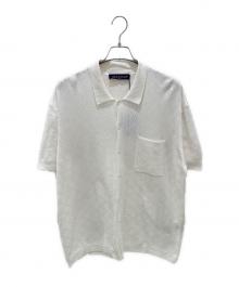 LOUIS VUITTON（ルイ ヴィトン）の古着「モノグラムポインテルニットシャツ」｜ホワイト