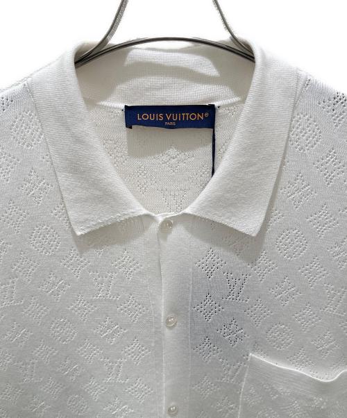 LOUIS VUITTON（ルイ ヴィトン）LOUIS VUITTON (ルイ ヴィトン) モノグラムポインテルニットシャツ ホワイト サイズ:XL 未使用品の古着・服飾アイテム