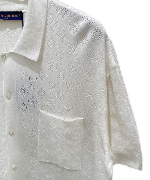 LOUIS VUITTON（ルイ ヴィトン）LOUIS VUITTON (ルイ ヴィトン) モノグラムポインテルニットシャツ ホワイト サイズ:XL 未使用品の古着・服飾アイテム