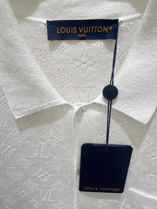 LOUIS VUITTON（ルイ ヴィトン）LOUIS VUITTON (ルイ ヴィトン) モノグラムポインテルニットシャツ ホワイト サイズ:XL 未使用品の古着・服飾アイテム