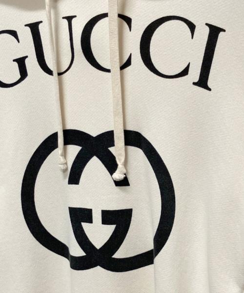 GUCCI（グッチ）GUCCI (グッチ) インターロッキングGフーディ アイボリー サイズ:Sの古着・服飾アイテム