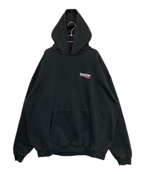 BALENCIAGA（バレンシアガ）BALENCIAGA (バレンシアガ) キャンペーンロゴパーカー ブラック サイズ:XSの古着・服飾アイテム