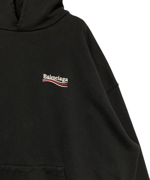 BALENCIAGA（バレンシアガ）BALENCIAGA (バレンシアガ) キャンペーンロゴパーカー ブラック サイズ:XSの古着・服飾アイテム